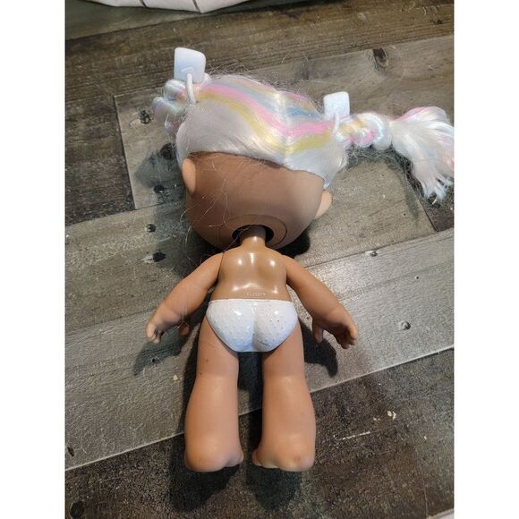 Moose baby toddler white rainbow hair toy figure - Picture 3 of 4